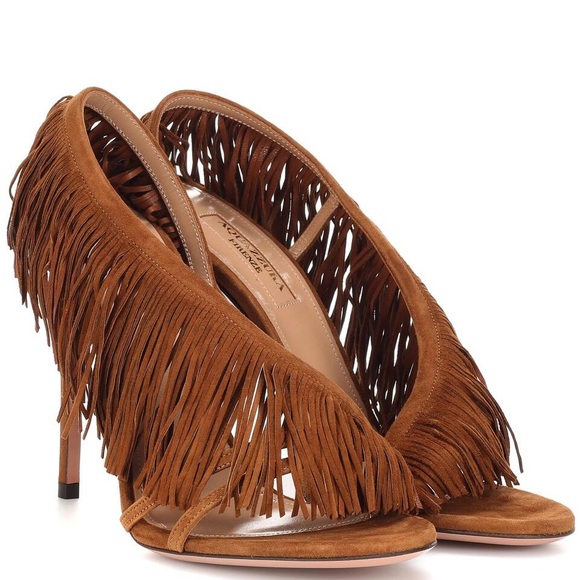 Aquazzura Wild Fringe Sandal 105mm, IT 39 - Picture 2 of 12